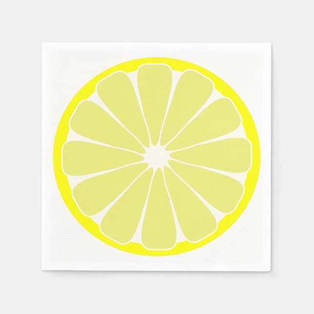 Lemon Paper Party Napkins Serviette (Vorderseite)