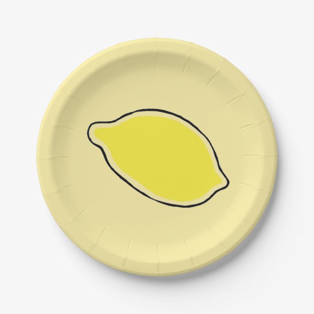 Lemon Pappteller (Vorderseite)