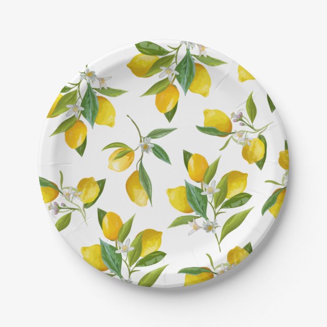 Lemon-Party Pappteller (Vorderseite)