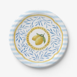 Lemon Party Plate for Kids Birthday Pappteller