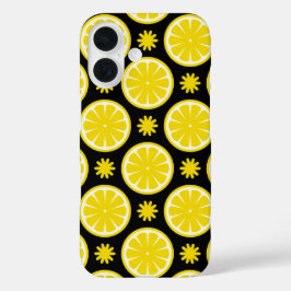 Lemon Pattern iPhone 16 Hülle