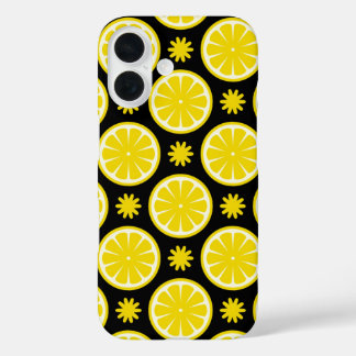 Lemon Pattern iPhone 16 Hülle