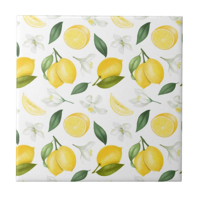 Lemon Pattern Fliese (Vorderseite)