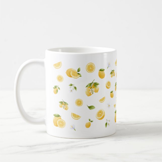 Lemon Pattern Kaffeetasse (Links)