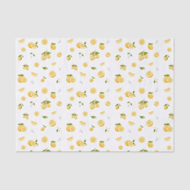 Lemon Pattern Seidenpapier (Vorderseite)