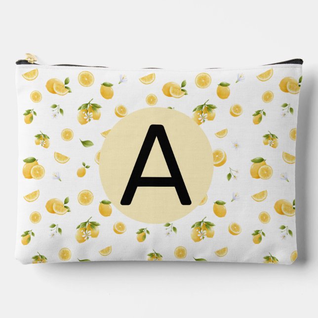 Lemon Pattern Zubehörtasche (Vorderseite)
