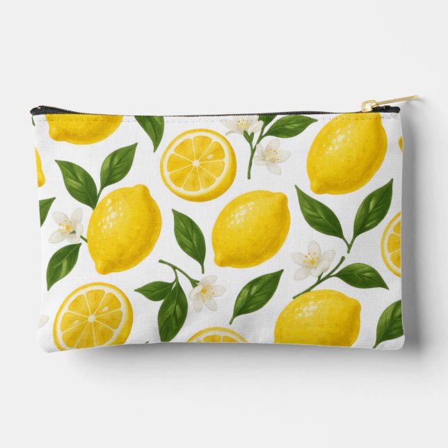 Lemon Pattern Zubehörtasche (Rückseite)