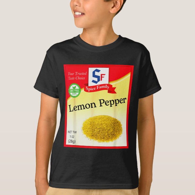 Lemon Pepper Condiment Costume Holiday Sce Costume T-Shirt (Vorderseite)