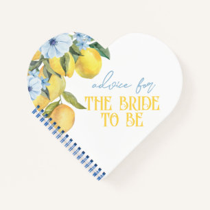 Lemon Personalisiert Advice für Bride Keepake Notizbuch