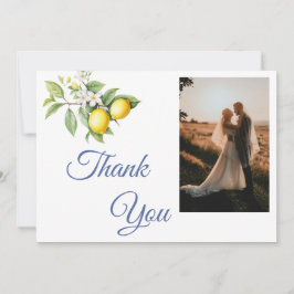 Lemon Photo Thank You Card Dankeskarte