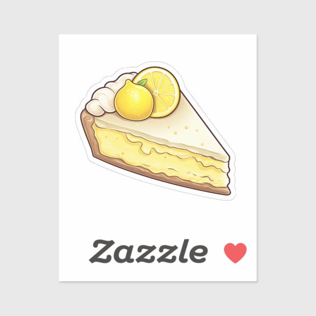 Lemon pie aufkleber (Blatt)