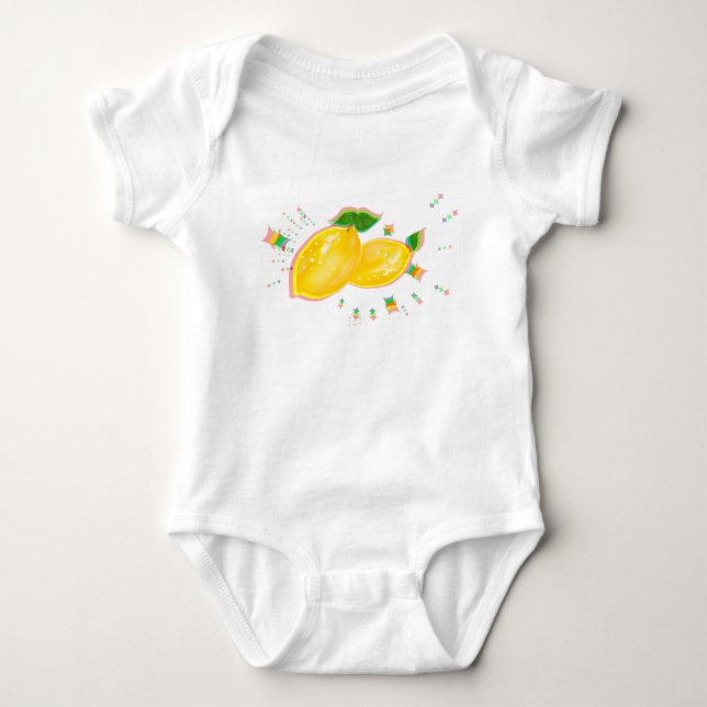 Lemon Pop Baby One-Piece Strampler (Vorderseite)