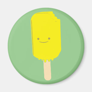 Lemon Popsicle Cartoon Zeichnend Magnet