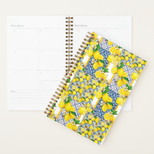 Lemon Portugiesisch Azulejo Mittelmeer Santorini Planer