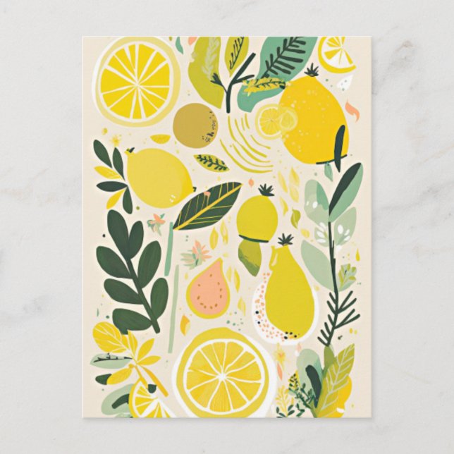 Lemon Postkarte (Vorderseite)