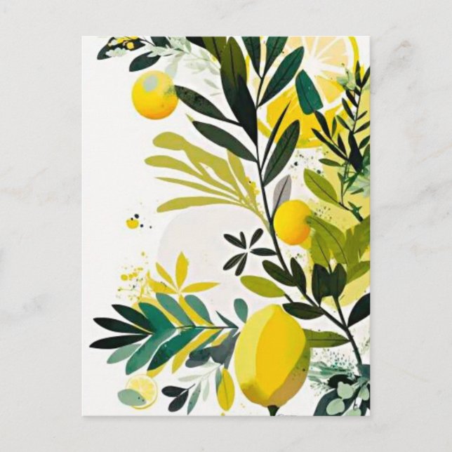 Lemon Postkarte (Vorderseite)