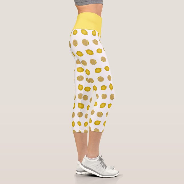 Lemon Print Capri Leggings (Rechts)