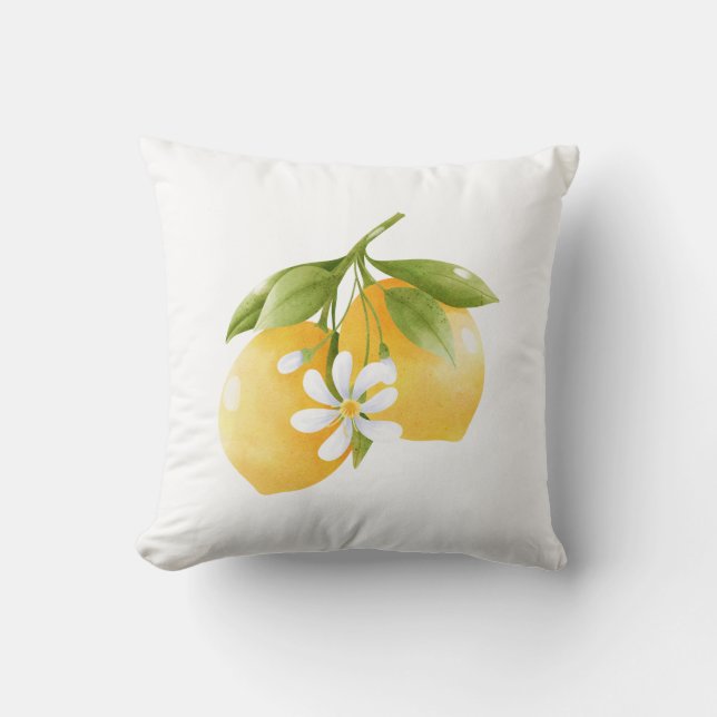 Lemon Print Kissen (Vorderseite)