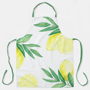 Lemon Print Schürze
