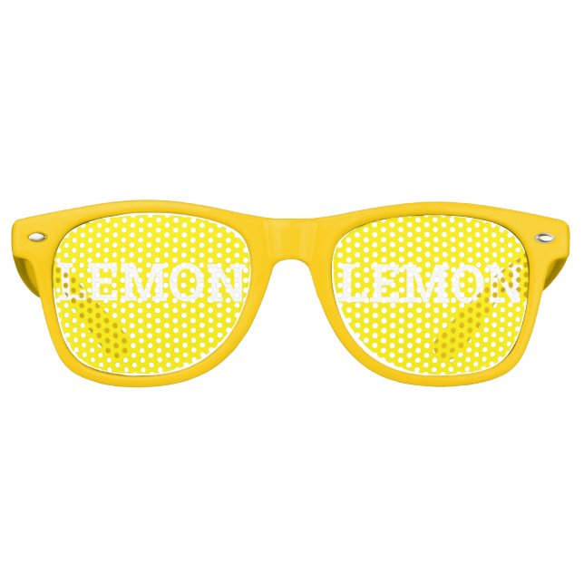 LEMON Retroschatten / Fun Party Sonnenbrille (Vorderseite)