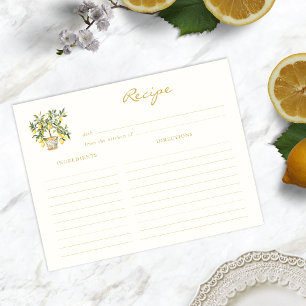 Lemon Rezept Card