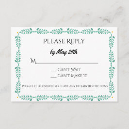 Lemon RSVP Card Karte