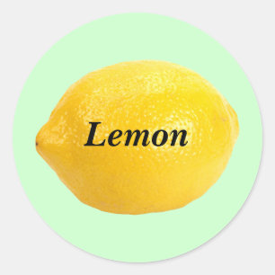 Lemon Runder Aufkleber