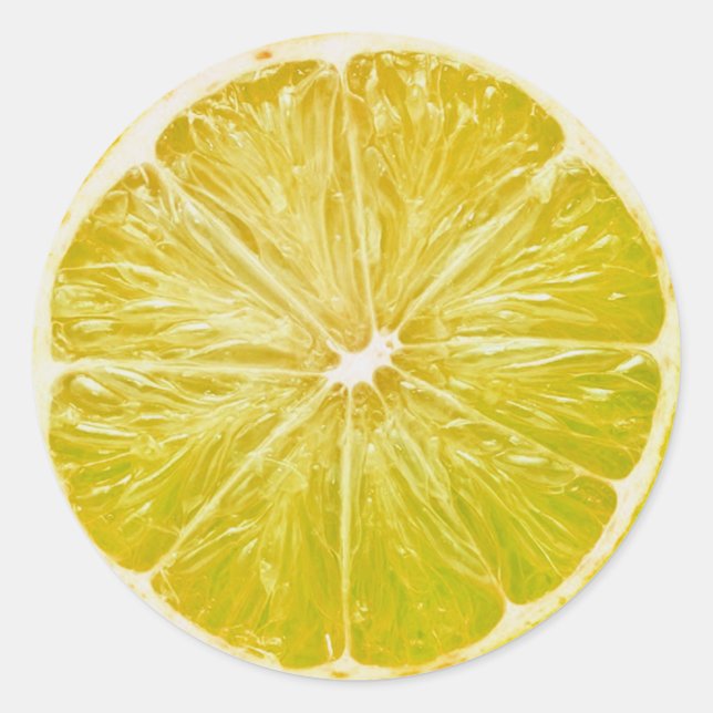 Lemon Runder Aufkleber (Vorderseite)