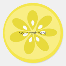 Lemon Runder Aufkleber