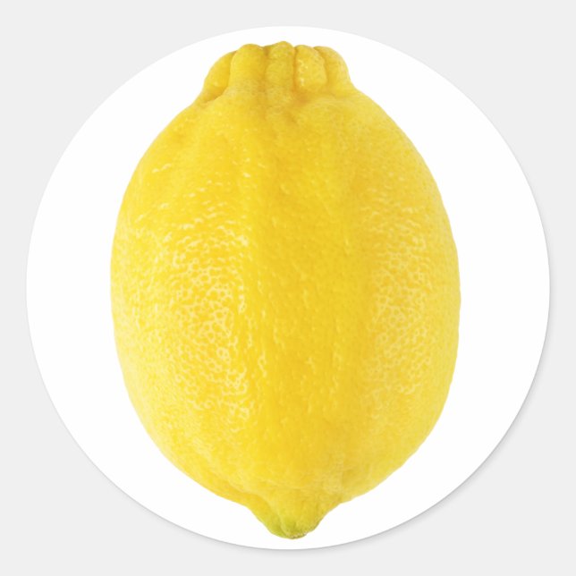 Lemon Runder Aufkleber (Vorderseite)
