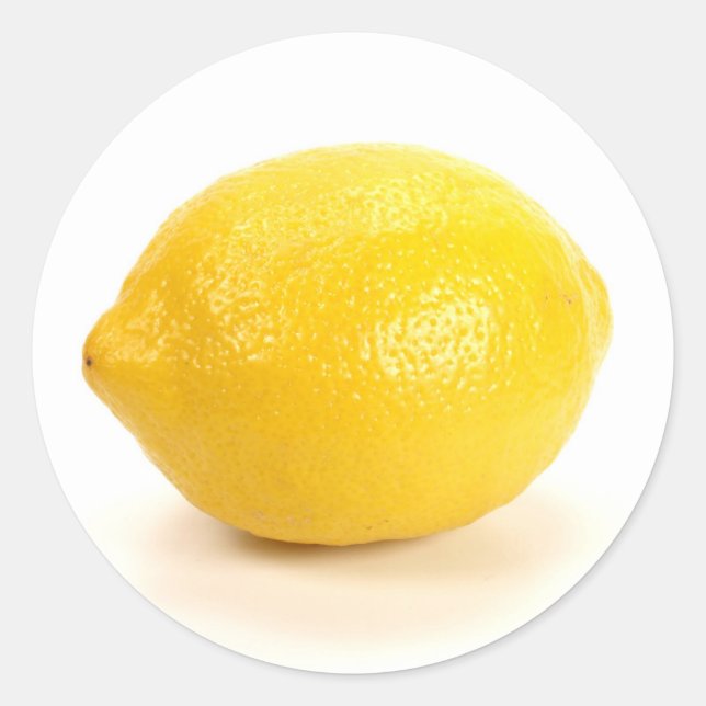 Lemon Runder Aufkleber (Vorderseite)
