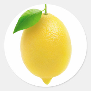Lemon Runder Aufkleber