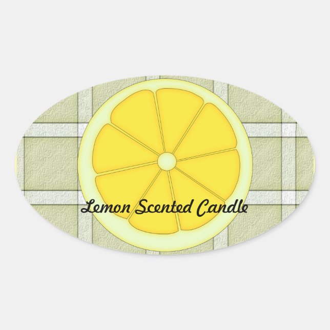 Lemon Scented Candle Sticker (Vorderseite)