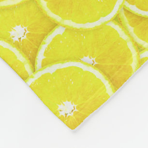 Lemon-Scheiben Fleecedecke