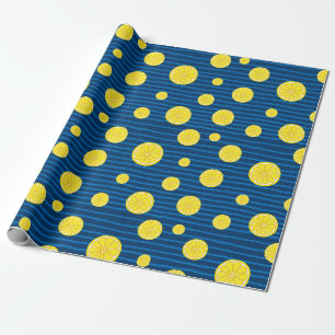 Lemon-Scheiben Geschenkpapier