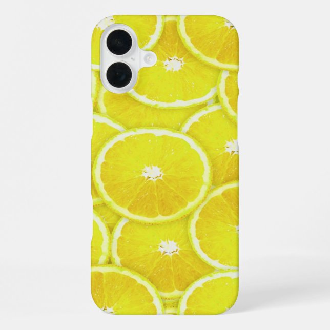 Lemon-Scheiben iPhone Hülle (Rückseite)