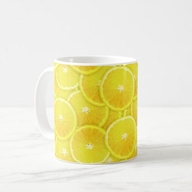 Lemon-Scheiben Kaffeetasse (Vorderseite Links)