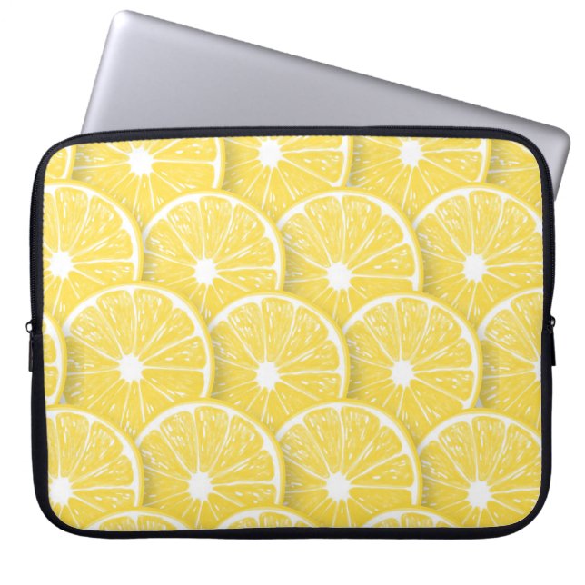 Lemon-Scheiben Laptopschutzhülle (Vorderseite)