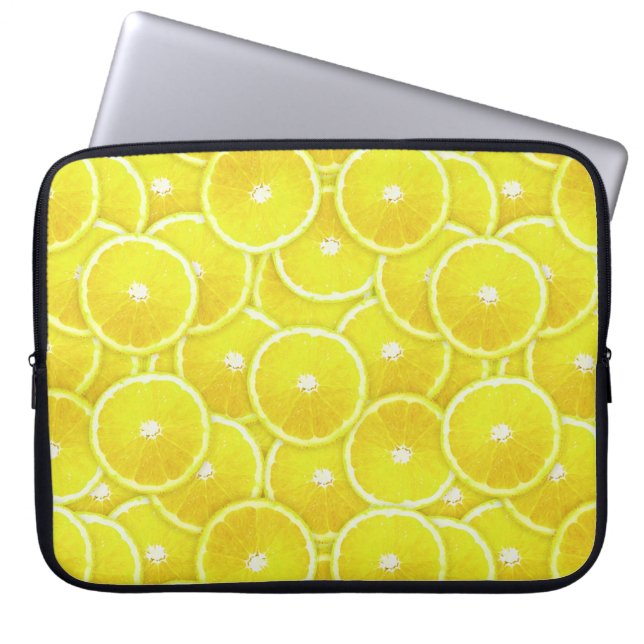 Lemon-Scheiben Laptopschutzhülle (Vorderseite)