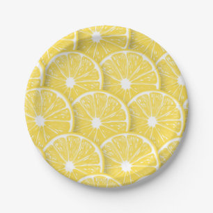 Lemon-Scheiben Pappteller