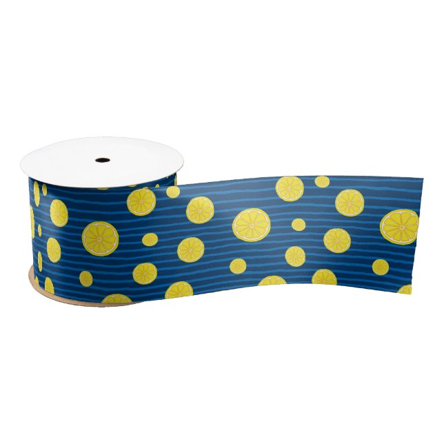 Lemon-Scheiben Satinband (Spule)