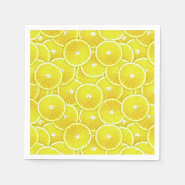 Lemon-Scheiben Serviette (Vorderseite)