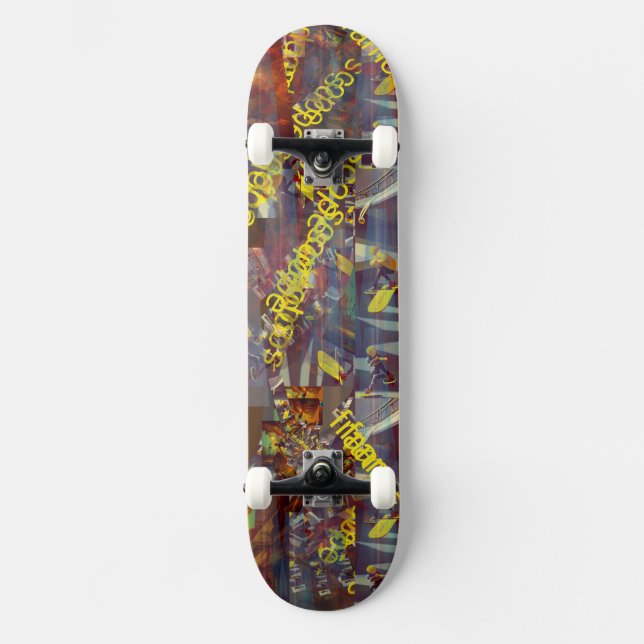 Lemon Schriftart Graffiti Skateboard (Vorderseite)