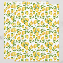 Lemon Scrapbook Paper