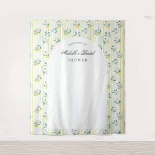 Lemon Shabby Chic Vintage Florale Brautparty Wandteppich