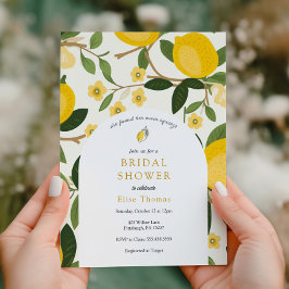 Lemon sie fand ihr Haupt-Squeeze-Brautparty Einladung