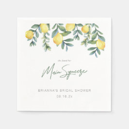 Lemon sie fand ihr Haupt-Squeeze-Brautparty Serviette