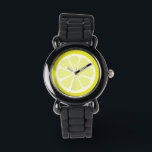 Lemon Slice Citrus Watch Armbanduhr<br><div class="desc">©staceyjean.com</div>