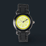 Lemon Slice Citrus Watch Armbanduhr<br><div class="desc">©staceyjean.com</div>