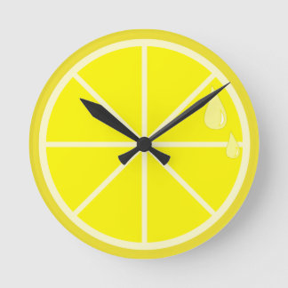 Lemon Slice Clock Runde Wanduhr
